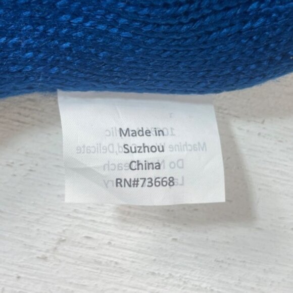 West Virginia Mountaineers Reversible Beanie Hat Womens Blue Gray Knit Warm - Picture 7 of 8